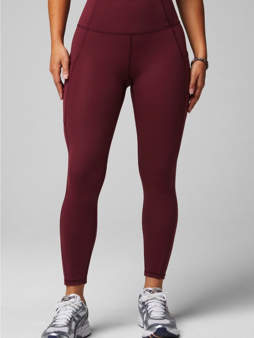 NWOT Fabletics PureLuxe High-Waist Leggings in Merlot - Picture 3 of 6